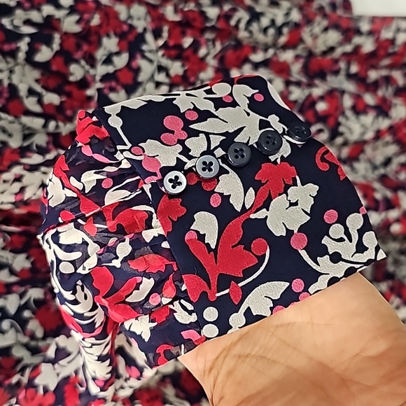 DVF | Arabella Silk Dress in Red Floral - Picture 5 of 5